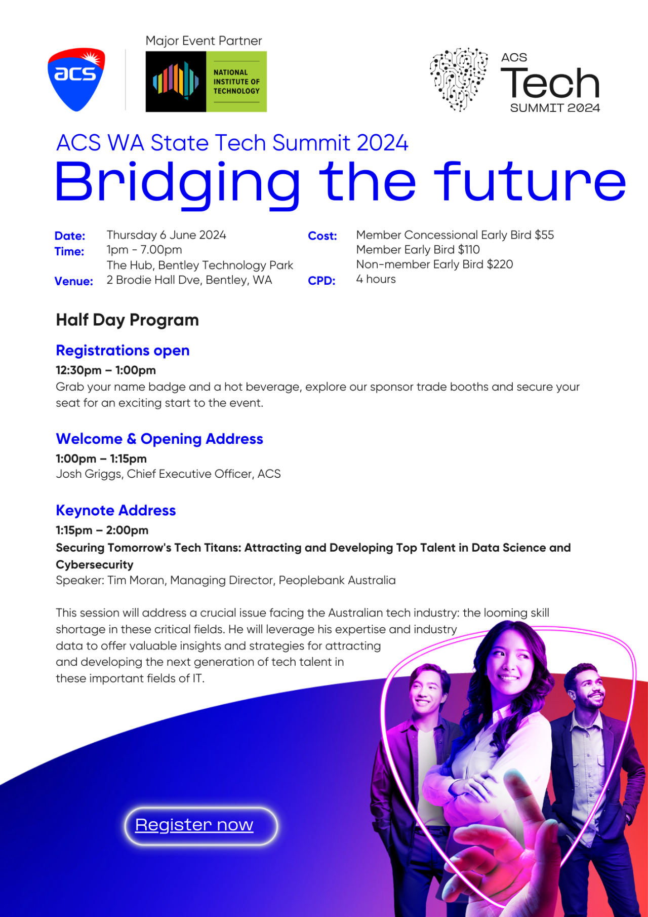 ACS WA Tech Summit 2024 A4 Full Program Flyer - ACS Tech Summit 2024 A4 Full Program Flyer - Single Column